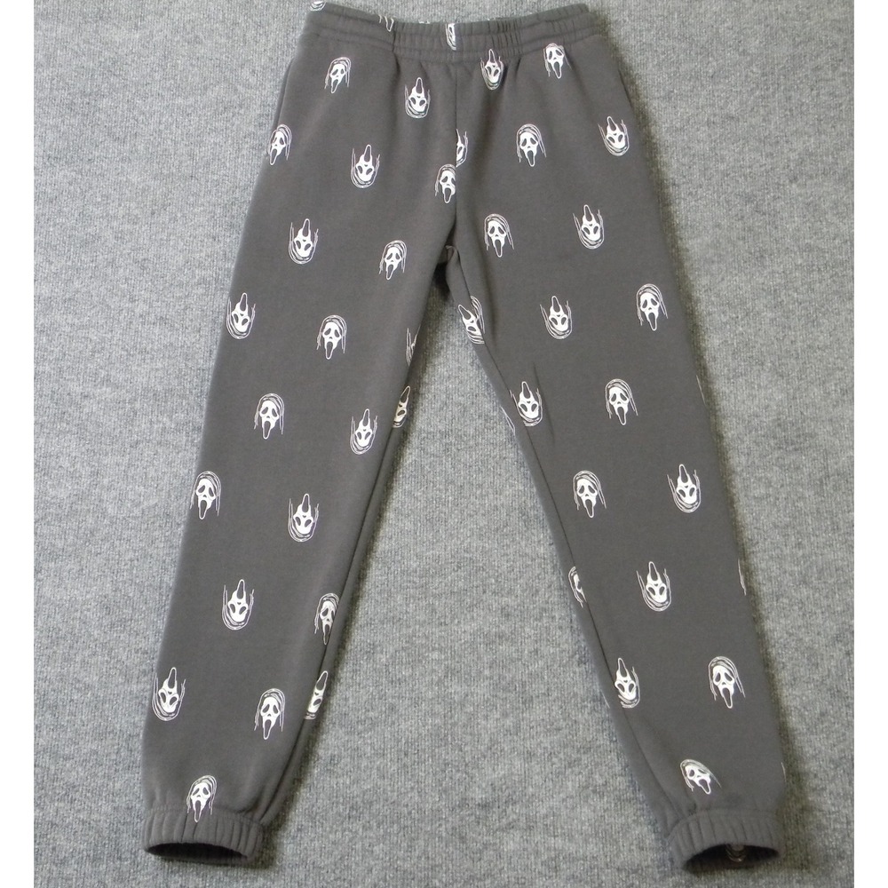 Ghost Face Scream All Over Print Sleep Pants Joggers Black Small Bioworld